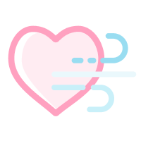 Heart icon to illustrate the breathing exercises