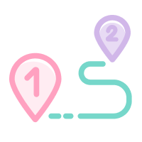 Icône parcours pour illustrer l’utilisation des substitiuts nicotiniques