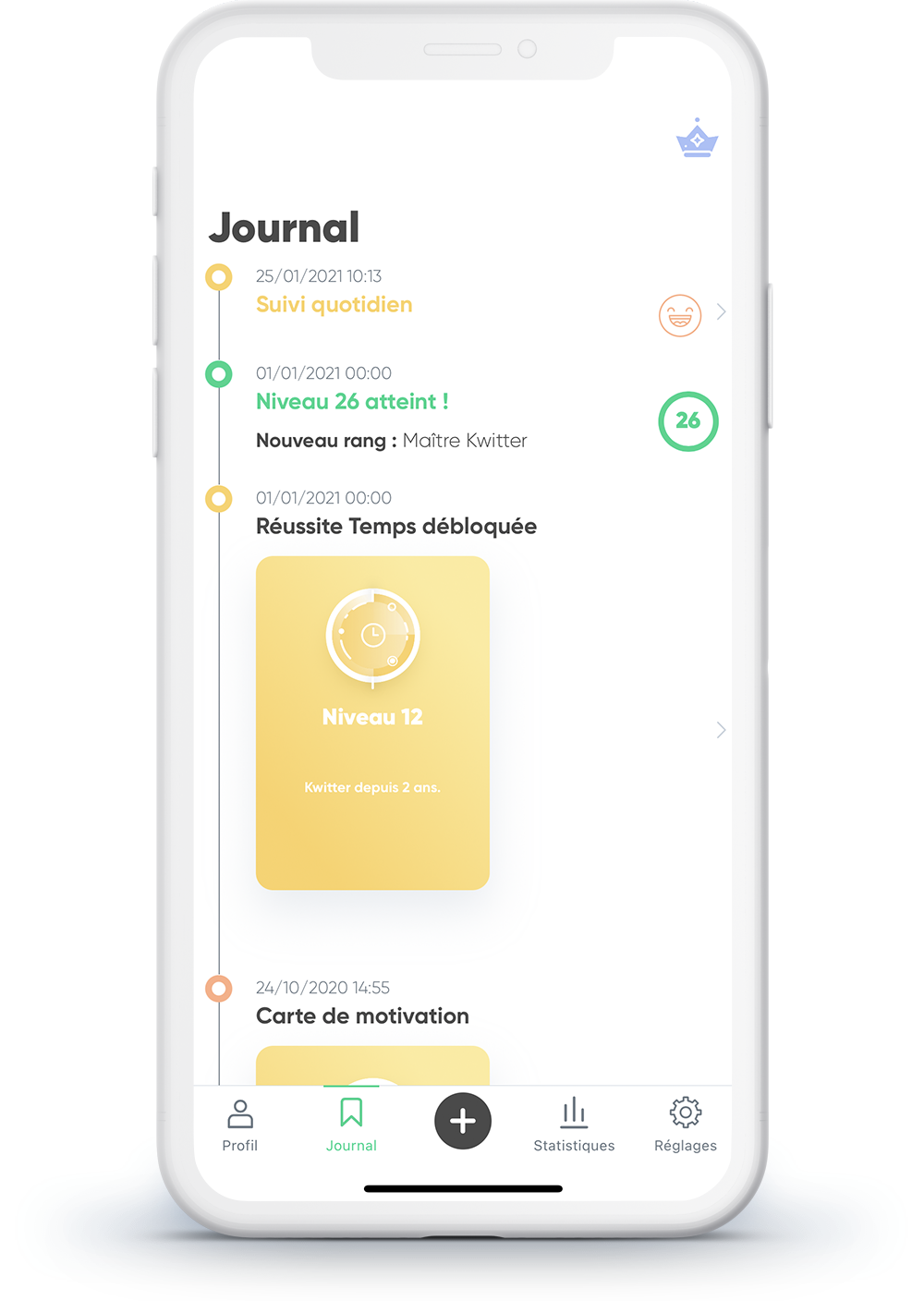 Capture d'écran du journal