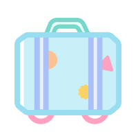 Suitcase icon to illustrate the quit smoking preparation program.