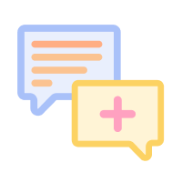 Conversation bubble icon to illustrate managing cravings.